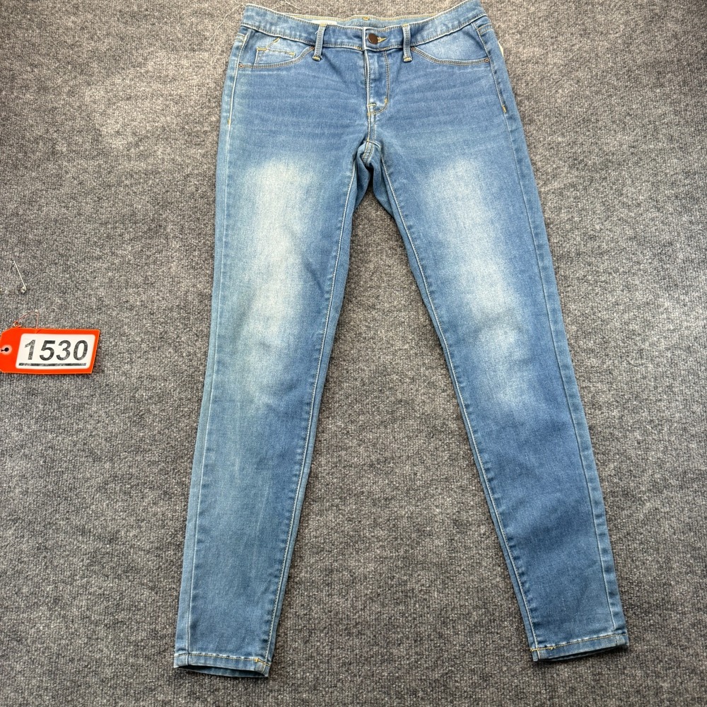Target Legging Jeans Womens 4/27 Blue Denim Faded Stretch Mid Rise Skinny Leg